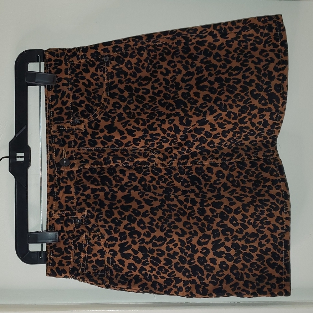 Cheetah print skirt